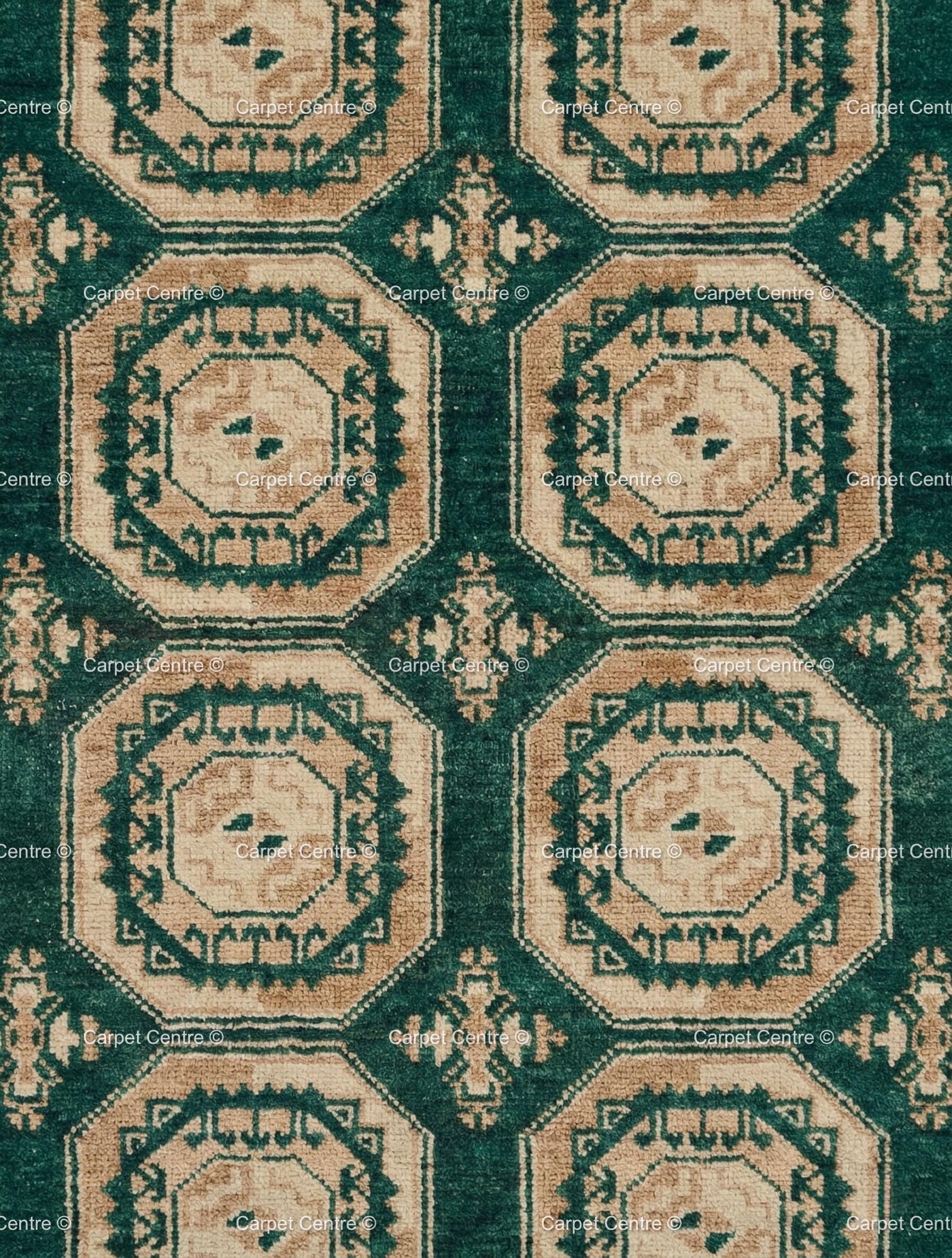 Emerald Green Oushak Rug, Hand Knotted Wool Tribal Boho Carpet