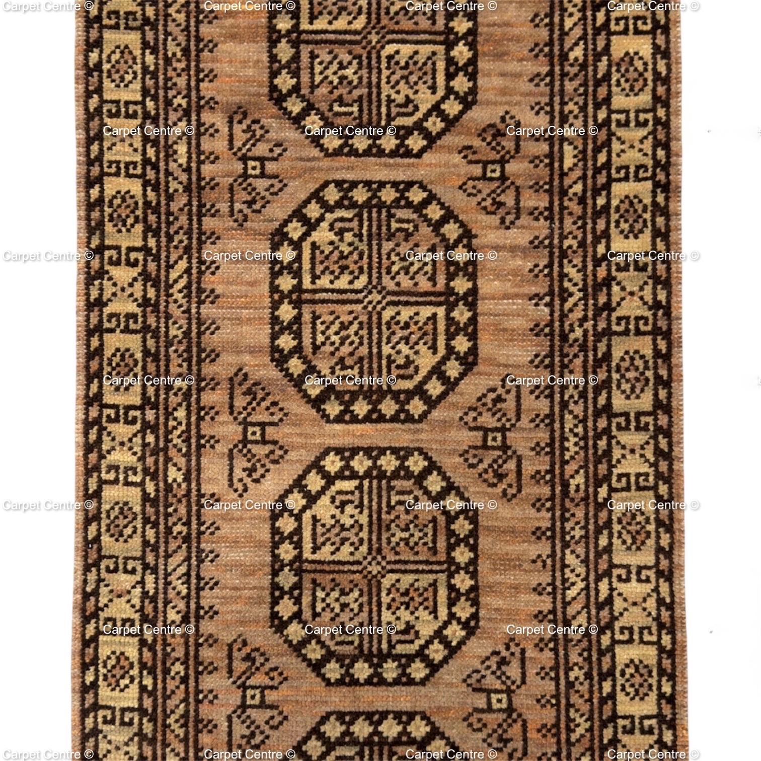 Vintage Oushak Runner Rug, Hand-Knotted Turkish Wool, Geometric Tribal Boho Hallway Decor
