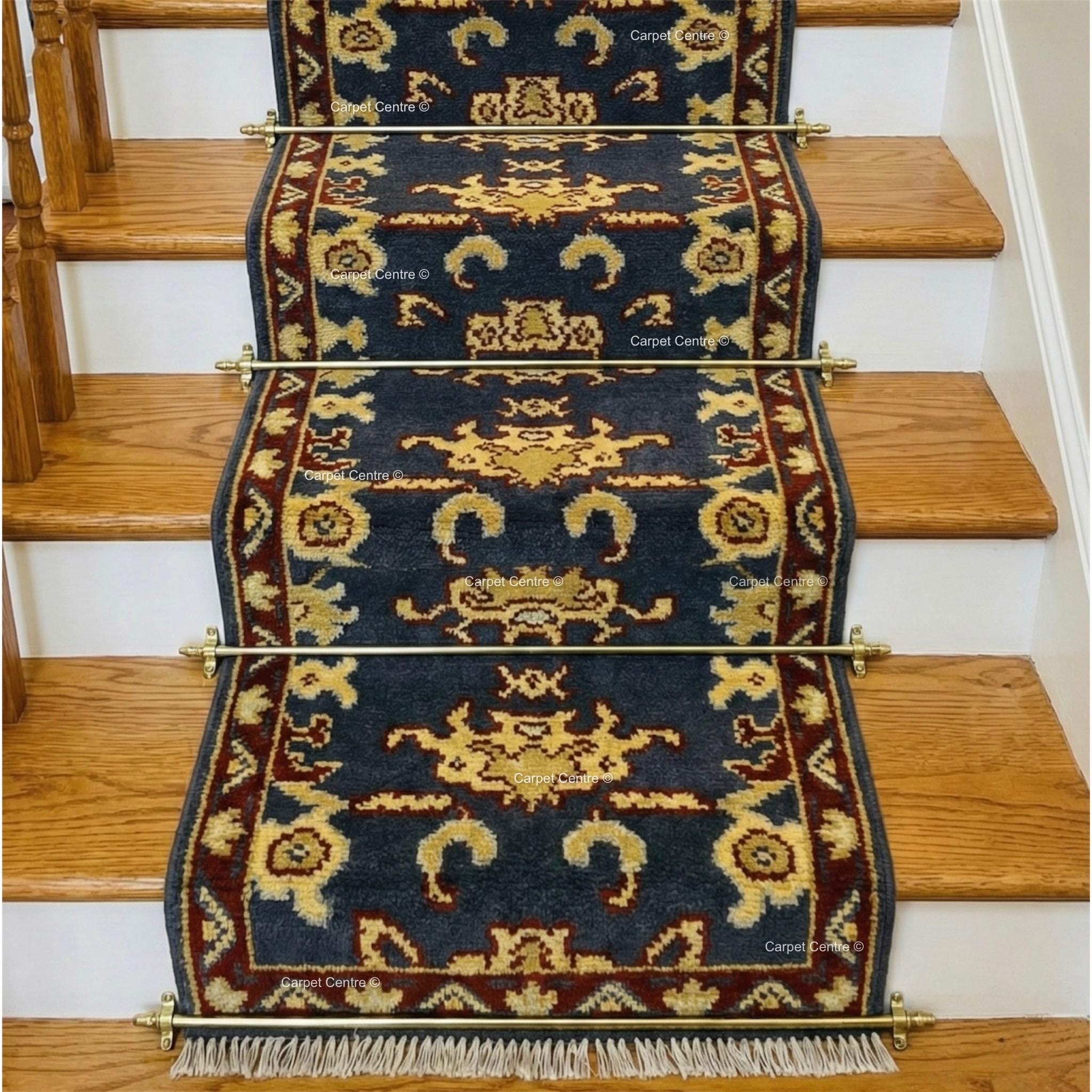 Handmade Gray Oushak Wool Runner Rug, Turkish Hallway Entryway
