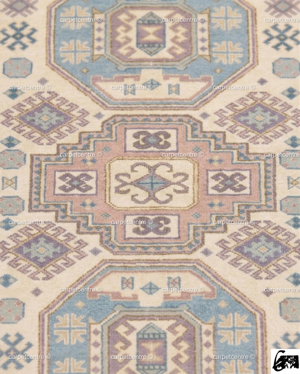 Pastel Oushak Rug, Muted Turkish Geometric Carpet, Boho Nursery Bedroom Decor