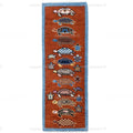 Hand Knotted Turtle Runner Rug, New Zealand Wool Oushak Style Carpet