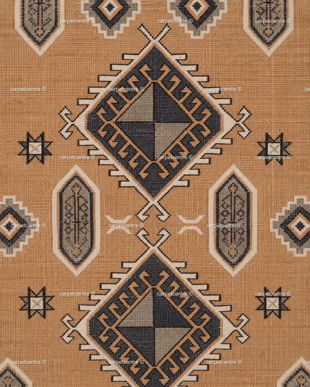 Hand Knotted Oushak Rug: 100% New Zealand Wool Tribal Southwestern Design