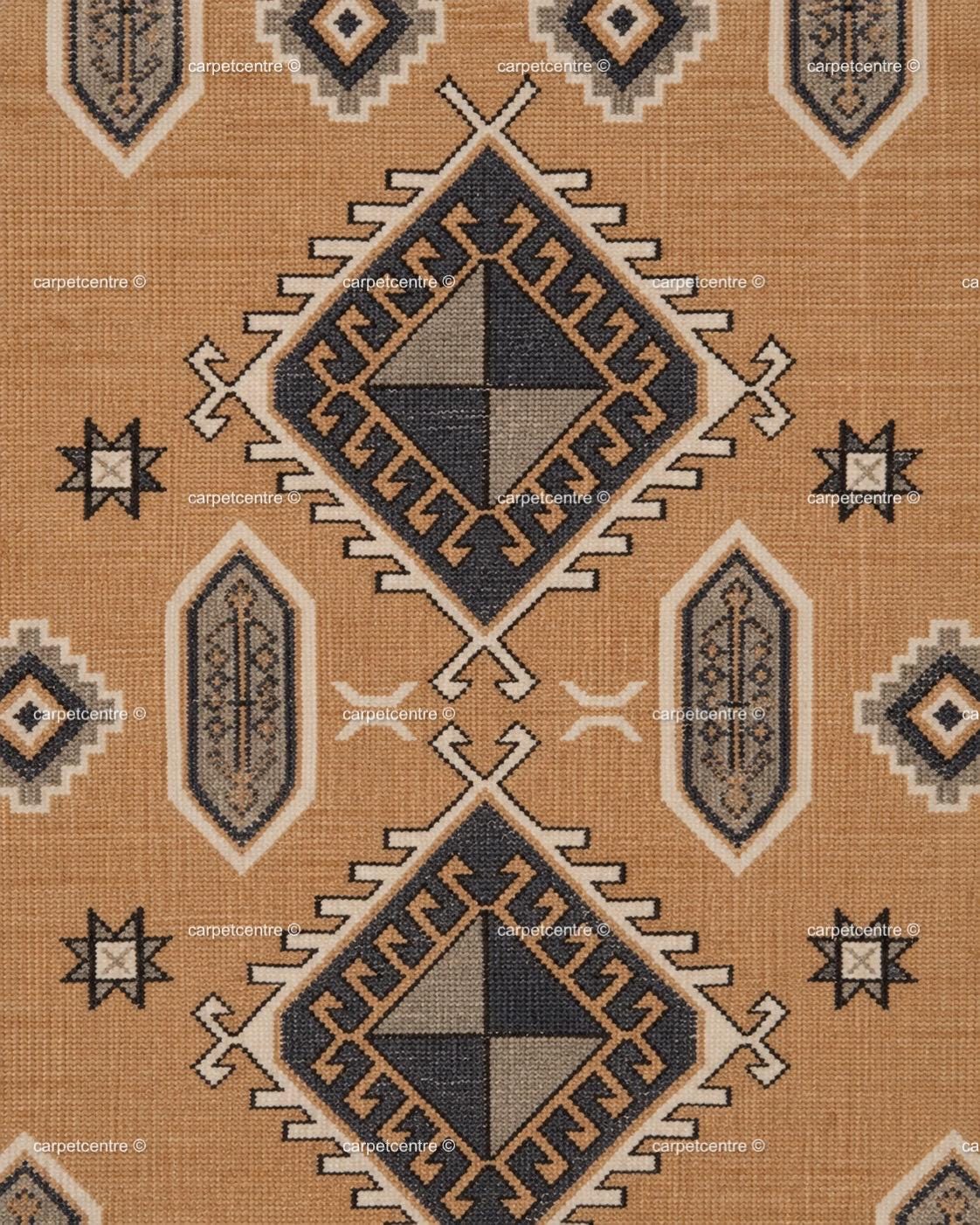 Hand Knotted Oushak Rug: 100% New Zealand Wool Tribal Southwestern Design