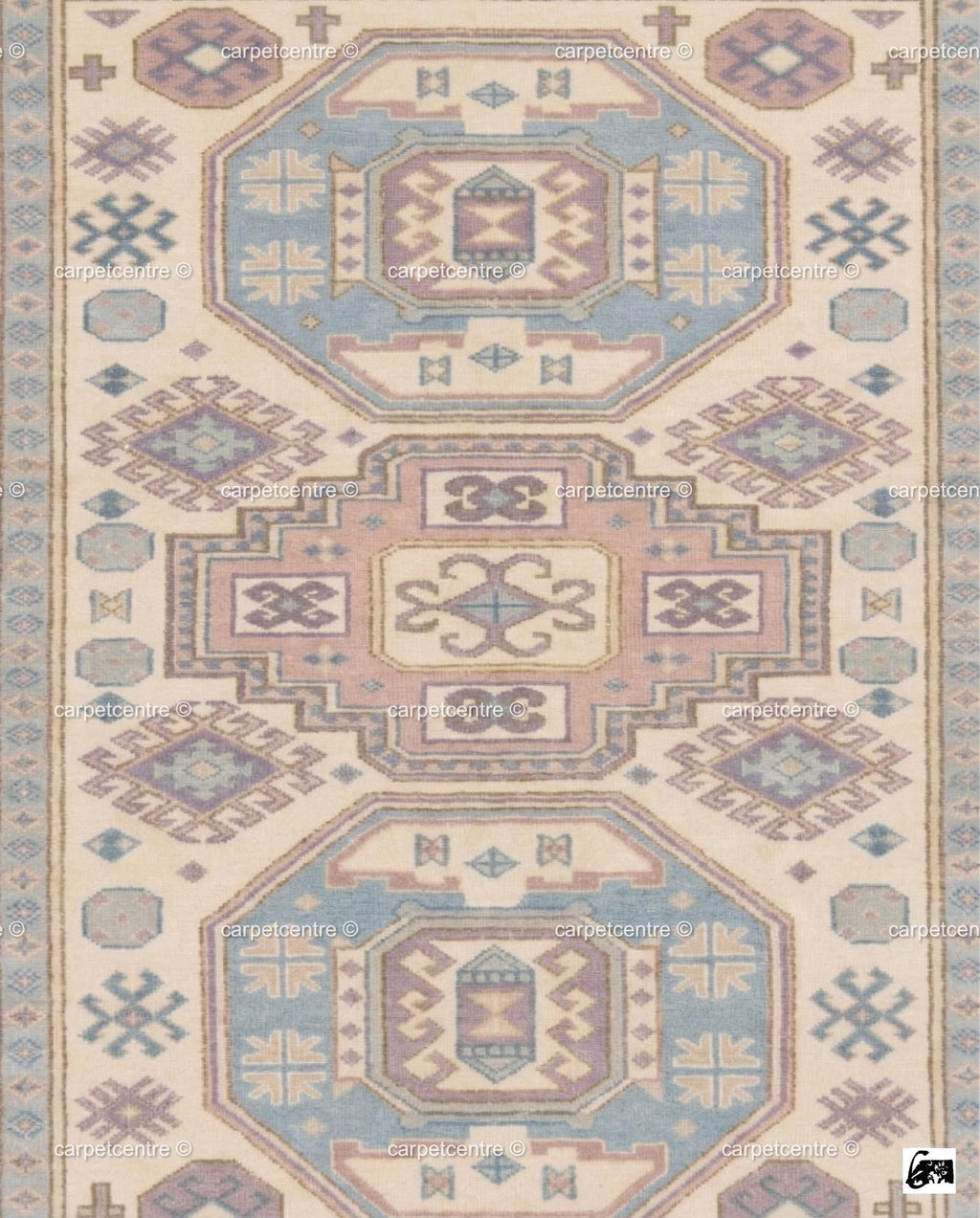 Pastel Oushak Rug, Muted Turkish Geometric Carpet, Boho Nursery Bedroom Decor