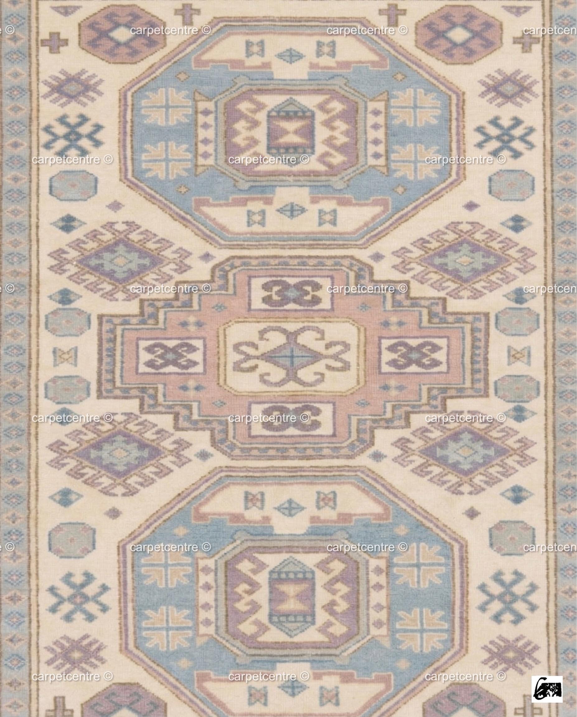 Pastel Oushak Rug, Muted Turkish Geometric Carpet, Boho Nursery Bedroom Decor