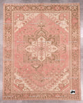 Hand Knotted Pink Oushak Rug: New Zealand Wool, Turkish Design (Made to Order)
