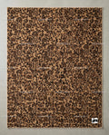 Hand Knotted Leopard Print Oushak Rug | Wool Turkish Area Carpet, Earth Tone Safari Decor