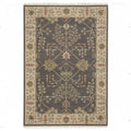 Hand-Knotted Wool Area Rug: Brown Oushak Tree of Life Carpet