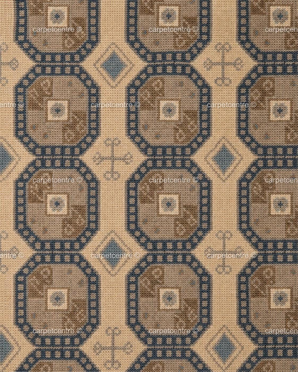 Muted Oushak Rug | Neutral Geometric Turkish Wool Area Rug | Boho Living Room 8x10