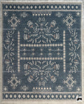 Hand Knotted Wool Oushak Rug, Navy Blue Tribal Floral Area Rug