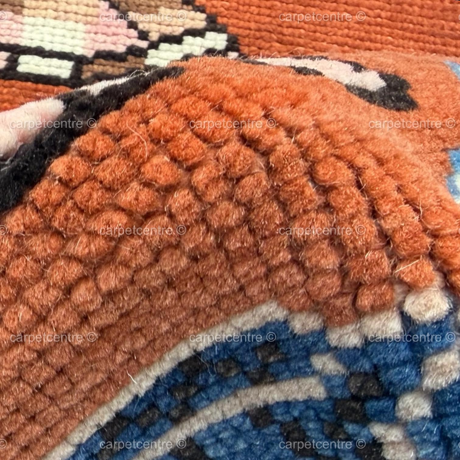 Hand Knotted Turtle Runner Rug, New Zealand Wool Oushak Style Carpet