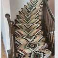 Southwestern Geometric Oushak Runner Rug | Earth Tone Tribal Hallway Carpet